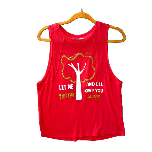Athletic style tank in pink red with crew neck Small - Picture 1 of 2